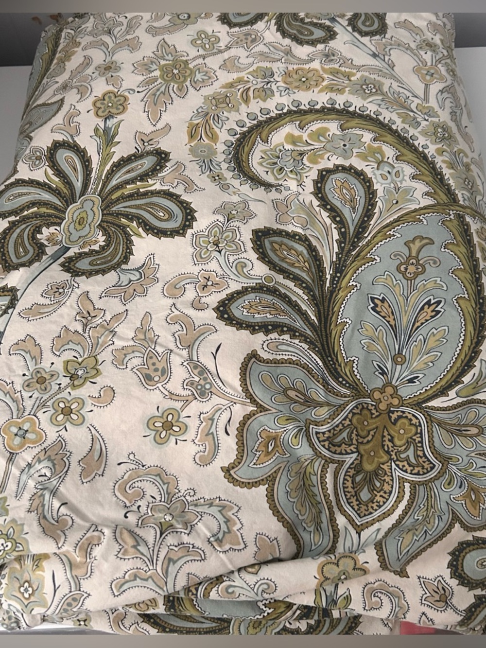 Set 2 Pottery Barn Charlie Paisley Standard Pillow Shams Organic Cotton